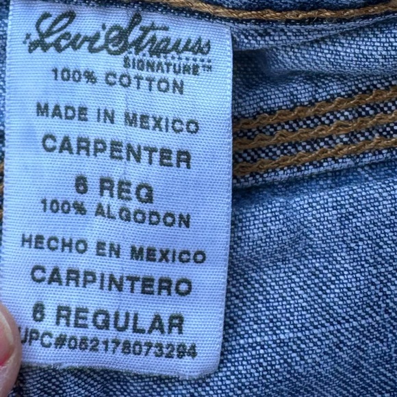 RARE Vintage Kids Signature by Levi Strauss Y2K Denim Distressed Jeans 6Regular - Picture 8 of 8